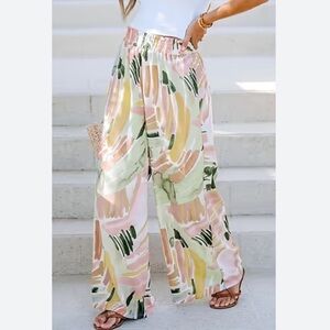 Cupshe Surprise Me Abstract Print Paperbag Pants Medium